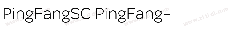 PingFangSC PingFang字体转换